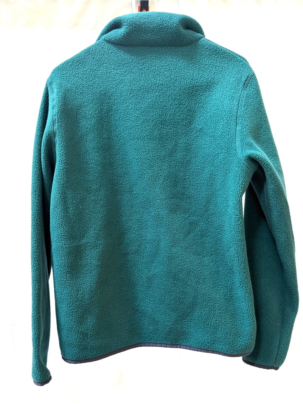 Cotopaxi Peacock Green Fleece Jacket with Aqua, Blue, Yellow Stripes, Size M - Picture 5 of 8